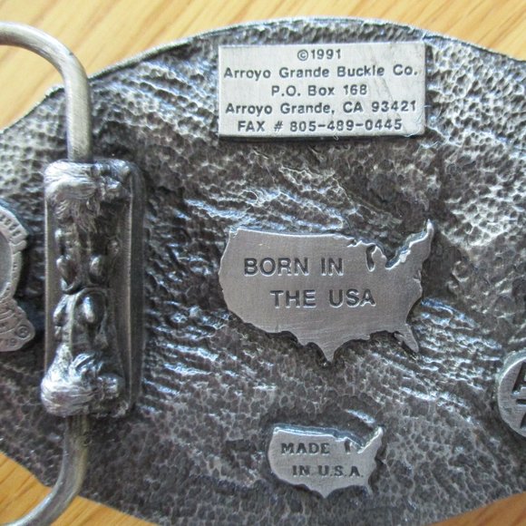 Metal Born in the USA Belt Buckle - 1991 - Picture 3 of 5